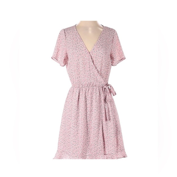 Sienna Sky Pink Floral Mini Dress - Picture 1 of 7